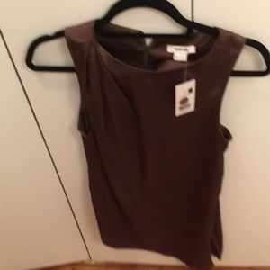 Gorgeous new dark gold/olive Helmut Lang top